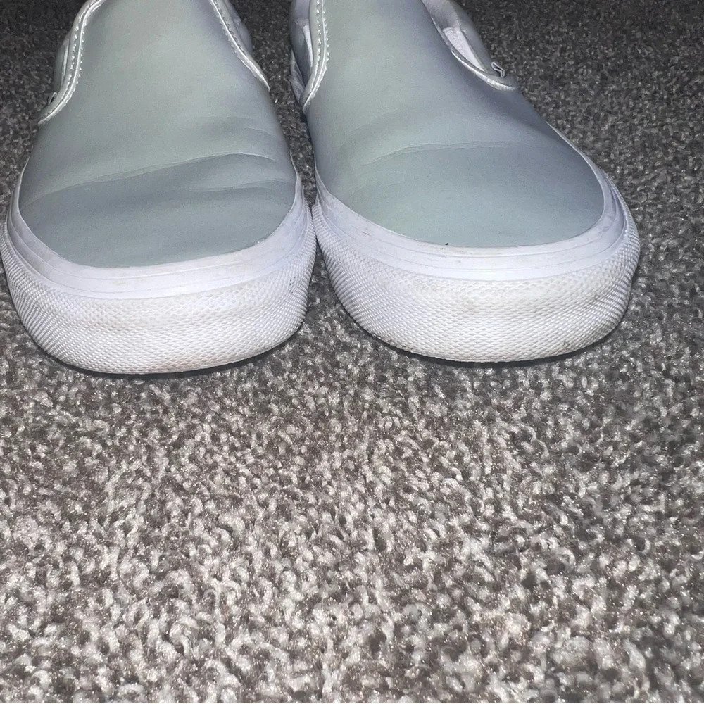 Vans Classic Slip On Muted Metallic Gray/Violet Women's Skate Shoes Size 4 ❤️ - Picture 5 of 7